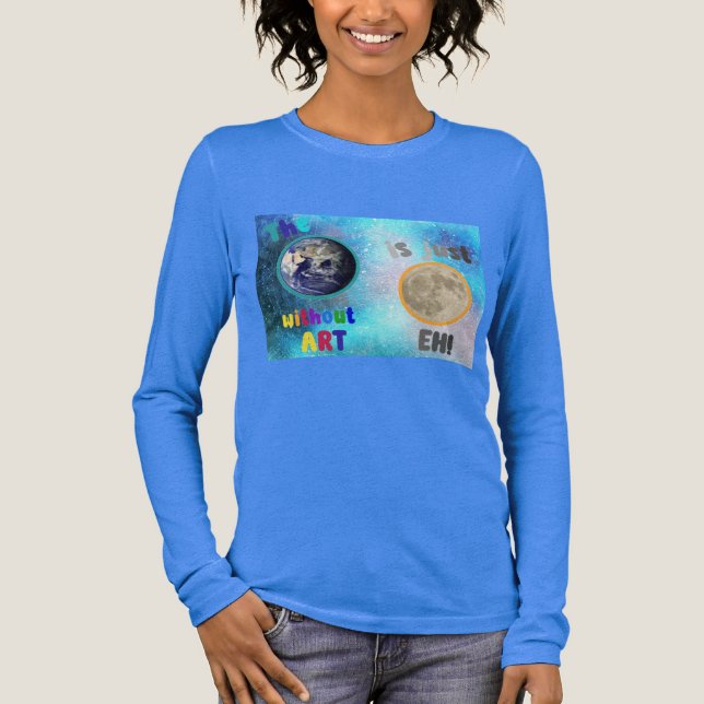 Die Erde ohne Kunst, Tri-Blend Shirt (Vorderseite)