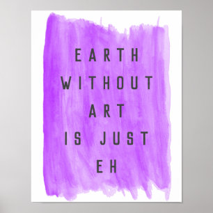 Die Erde ohne Kunstdruckkünstlerplakat Poster
