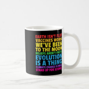 Die Erde steht nicht flach für Science Real Earth  Kaffeetasse