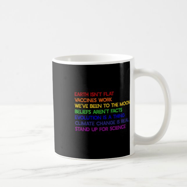 Die Erde steht nicht flach für Science Real Earth  Kaffeetasse (Rechts)