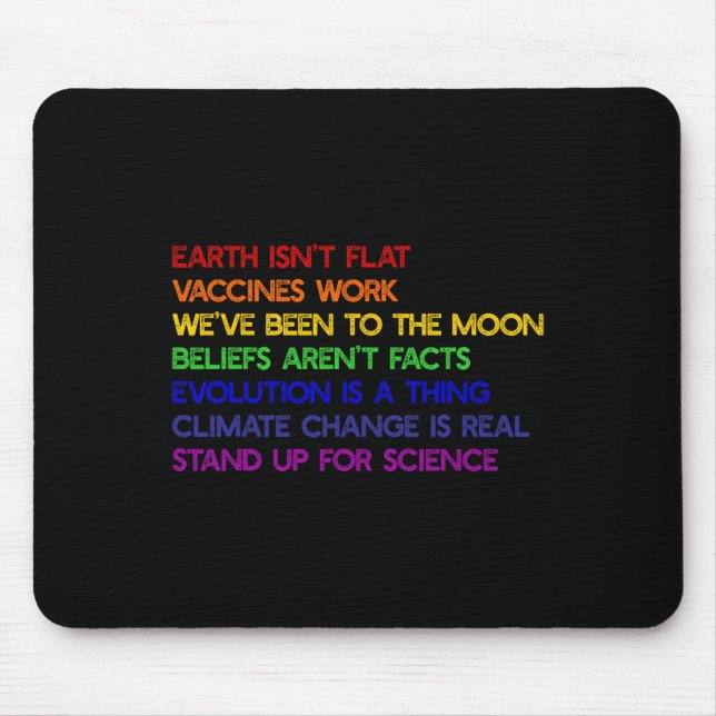 Die Erde steht nicht flach für Science Real Earth  Mousepad (Vorne)