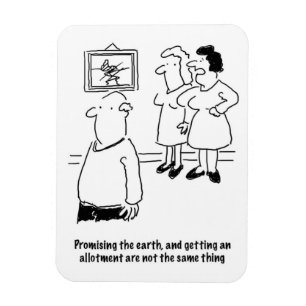 Die Erde versprechen - eine Zuteilung bekommen Magnet