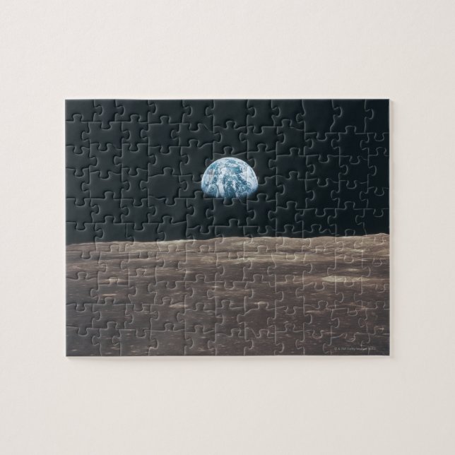 Die Erde vom Mond aus gesehen Puzzle (Horizontal)