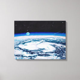 Die Erde von einer Drehhöhe aus: Leinwand nicht zu