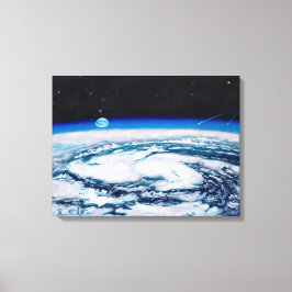 Die Erde von einer Drehhöhe aus: Leinwand Standard