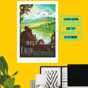 Die Erde - Weltraumtourismus Poster