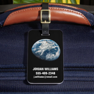 Die Erde wurde aus dem Aollo 8 Raumfahrzeug genomm Gepäckanhänger