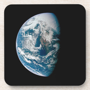 Die Erde wurde aus dem Apollo 13 Raumfahrzeug geno Getränkeuntersetzer