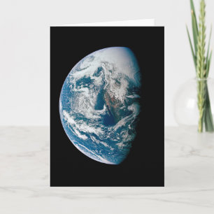 Die Erde wurde aus dem Apollo 13 Raumfahrzeug geno Karte