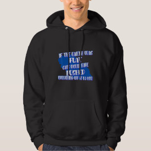 Die Erde wurde von flachen Katzen gepustert Hoodie