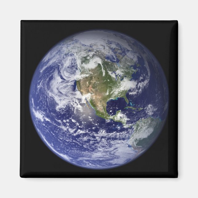 Die Erde zeigt die Western-Hemisphäre Magnet (Vorne)