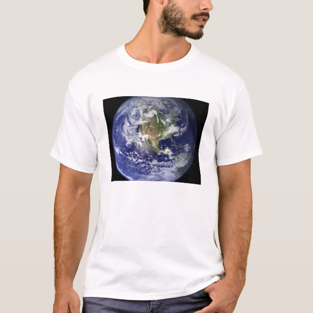 Die Erde zeigt die Western-Hemisphäre T-Shirt (Vorderseite)