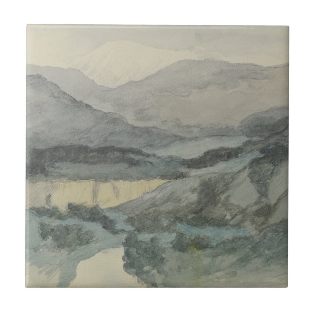 Die Erdpfeiler des Schalderer Bach Fliese (Vorderseite)