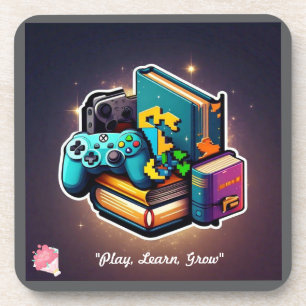 "Die Erfahrung mit Edutainment" Getränkeuntersetzer