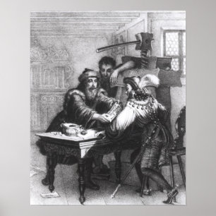 Die Erfindung von Drucken, 1827 Poster