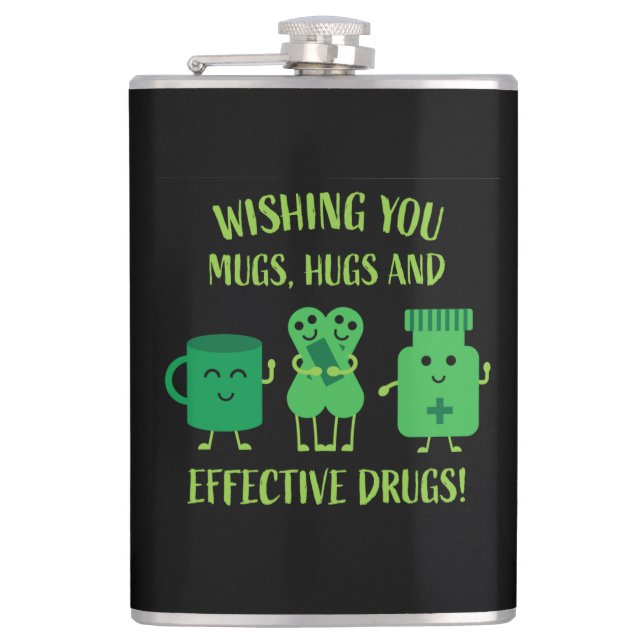 Die Erholung im Gesundheitswesen wird bald gut Flachmann (Vorderseite)