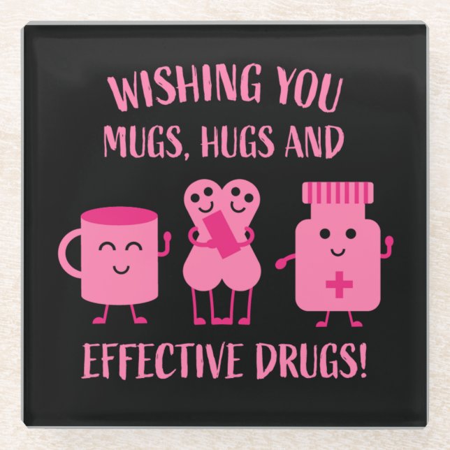 Die Erholung im Gesundheitswesen wird bald gut Glasuntersetzer (Vorderseite)