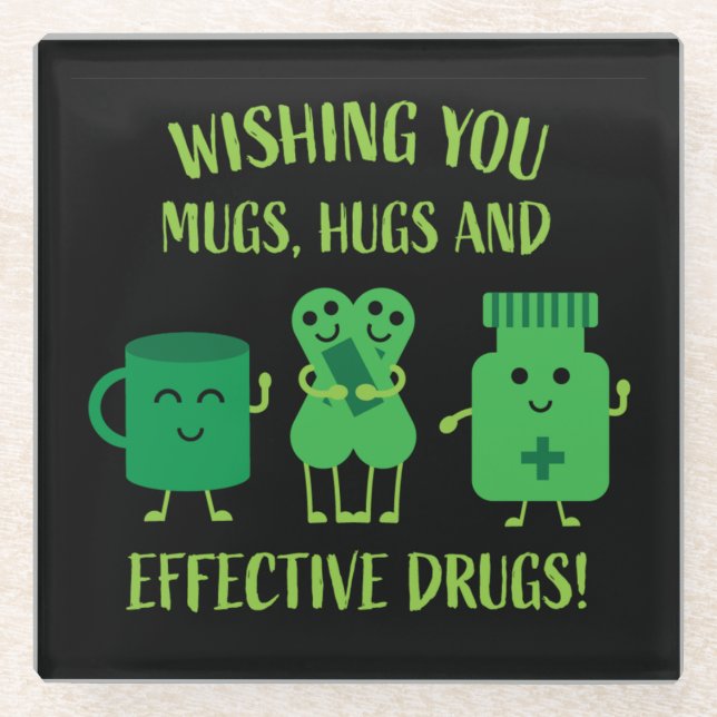 Die Erholung im Gesundheitswesen wird bald gut Glasuntersetzer (Vorderseite)