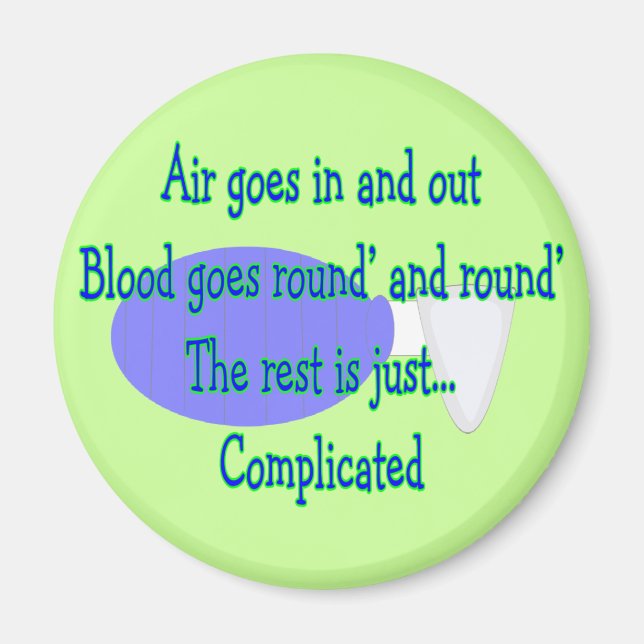 Die Erholung ist kompliziert. Magnet (Vorne)