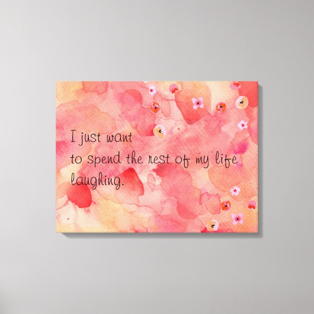 Die Erholung von My Life Laghing, 24" x 18", 1,5" Leinwanddruck (Vorderseite)