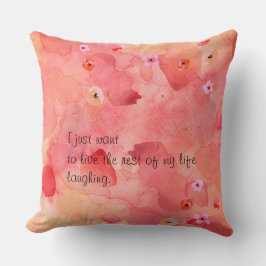 Die Erholung von My Life Lauging Throw Kissen 20x2