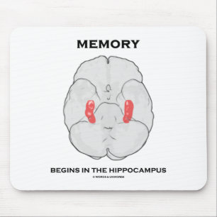 Die Erinnerung beginnt im Hippocampus (Psychologie Mousepad