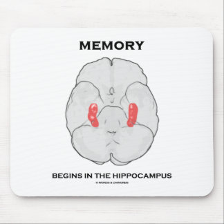 Die Erinnerung beginnt im Hippocampus (Psychologie Mousepad
