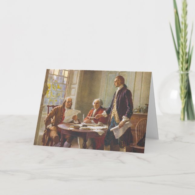 Die Erklärung der Unabhängigkeit Karte (Vorderseite)