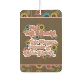 Die Ermächtigung der Frau Retro 60er und 70er Flor Autolufterfrischer