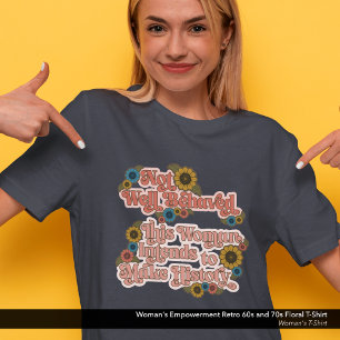 Die Ermächtigung der Frau Retro 60er und 70er Flor Tri-Blend Shirt