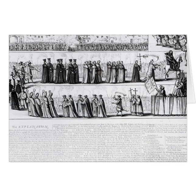 Die ernste Scheinprozession (Vorderseite (Horizontal))