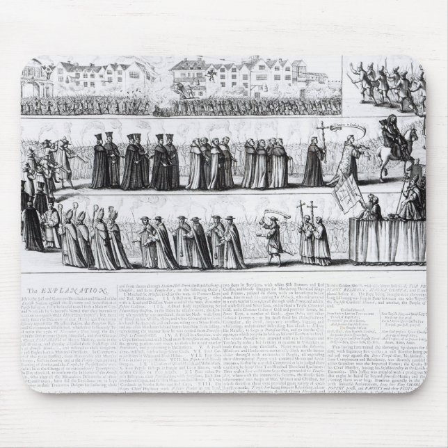 Die ernste Scheinprozession Mousepad (Vorne)