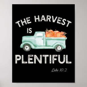 Die Ernte ist reichlich Christlicher Herbst Herbst Poster