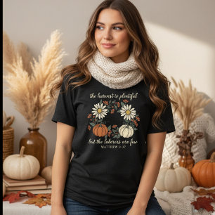 Die Ernte ist reichlich Retro Christlich Tri-Blend Shirt