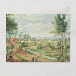 Die Ernte oder der Sommer Postkarte