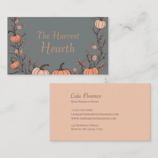 Die Erntearbeit Visitenkarte (Vorne/Hinten)