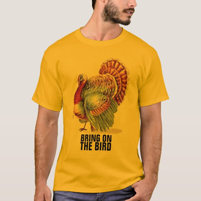 Die Erntedank-buntes Türkei-Shirt T-Shirt (Vorderseite)