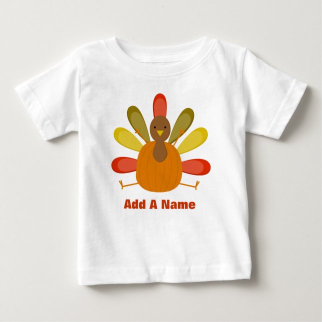 Die Erntedank-Türkei-T-Shirt für Baby Baby T-shirt (Vorderseite)