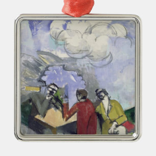 Die Eroberung der Luft, 1913 Silbernes Ornament
