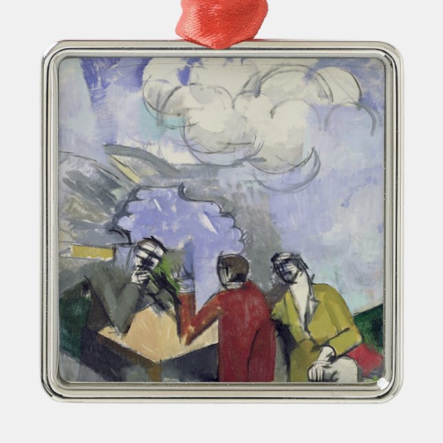 Die Eroberung der Luft, 1913 Silbernes Ornament (Vorne)
