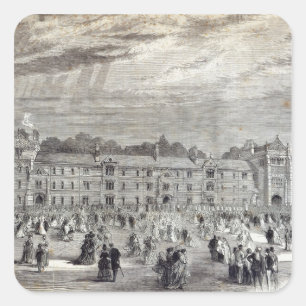 Die Eröffnung der Uni Keble in Oxford Quadratischer Aufkleber