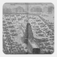 Die Errichtung des alten ägyptischen Obelisk