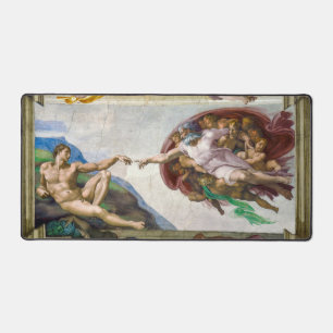 Die Erschaffung Adams Michelangelo Schreibtischunterlage