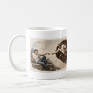 Die Erschaffung Adams - Moderne Wendung Kaffeetasse