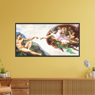 Die Erschaffung Adams – Renaissance-Leinwandkunst Leinwanddruck