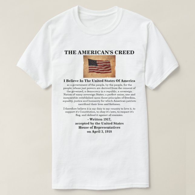 DIE ERSCHAFFUNG DER AMERIKANER T-Shirt (Design vorne)