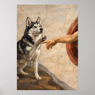 Die Erschaffung des Husky Poster
