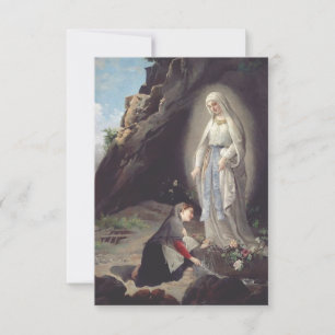 Die Erscheinung in der Lourdes-Grotte der Hoffnung Dankeskarte