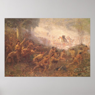 Die Erschießung von General Braddock Poster