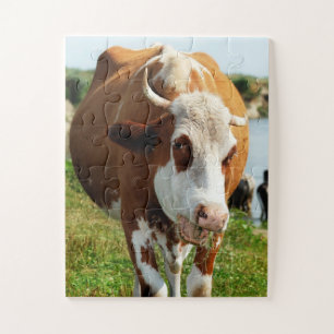 Die erstaunlich singende Kuh Lustiges Tier Puzzle